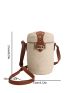 Mini Two Tone Straw Bag