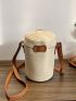 Mini Two Tone Straw Bag