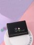 Floral & Letter Graphic Small Wallet