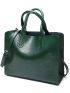 Ladies PU Retro Handbag Casual Large Messenger Bag