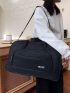 Leisure Large Capacity Nylon Travel Bag With Long Shoulder Strap