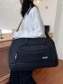 Leisure Large Capacity Nylon Travel Bag With Long Shoulder Strap