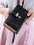 Leaf Embroidered Long Wallet