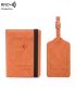 Letter Graphic Passport Case With Luggage Tag