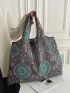 Paisley Graphic Shopper Bag Large Tote Bag