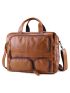 Joyir Genuine Leather Men's Briefcase Business Bag Laptop 17 Large Capacity Travel Messenger Bag Men