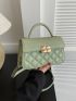 Quilted Flap Square Bag