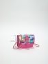 Mini Colorblock Crossbody Bag Funky Square Bag