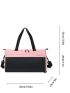 Colorblock Large Capacity Travel Bag