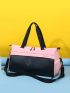 Colorblock Large Capacity Travel Bag