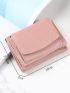 New Women Mini Wallet Short Hasp Purse Large Capacity Coin Bag Tri-fold Wallet