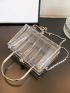 Mini Clear Chain Box Bag