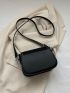 Mini Rhinestone Decor Flap Square Bag