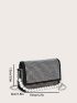 Mini Rhinestone Decor Chain Evening Bag