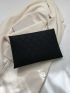 Geometric Pattern Envelope Bag Metal Decor Flap Clutches Bag