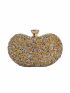 Rhinestone Decor Box Bag