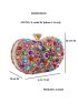 Rhinestone Decor Box Bag