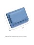 Genuine Leather Litchi Embossed Small Wallet