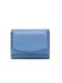 Genuine Leather Litchi Embossed Small Wallet