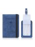 Letter Detail Passport Case With Luggage Tag
