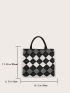 Geometric Graphic Shopper Bag