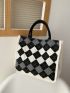 Geometric Graphic Shopper Bag