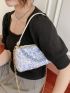 Mini Sequin Decor Chain Hobo Bag