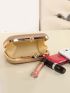 Mini Glitter Decor Chain Box Bag