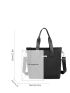 Metal Decor Shoulder Tote Bag