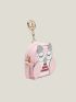 Cute Key Bag Owl Coin Purse Mini School Bag Car Key Chain Pendant Lady Wallet PU Coin Purses Coin Purse Keychain