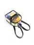 Holographic Pocket Front Backpack With Random Inner Pouch, Clear Bag