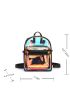 Holographic Pocket Front Backpack With Random Inner Pouch, Clear Bag