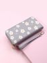 Floral Graphic Long Wallet