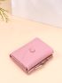 Button Decor Small Wallet