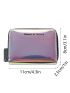 Holographic Zipper Around Card Holder Multi-Card Card Organizer for Storage Credit Cards