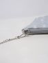 Metallic Chain Square Bag