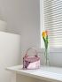 Mini Metallic Flap Chain Square Bag