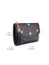 Tassel Decor Heart Embroidered Small Wallet
