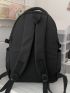 Men Patch Decor Laptop Backpack