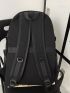Men Letter Graphic Drawstring Design Laptop Backpack
