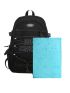 Men Letter Graphic Drawstring Design Laptop Backpack