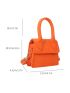 Mini Neon-yellow Crocodile Embossed Flap Square Bag