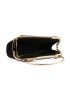 Metallic Rhinestone Decor Glitter Chain Ruched Bag