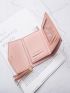Tassel Decor Fold Over Small Wallet