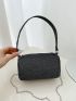 Mini Bucket Bag Glitter Chain Strap