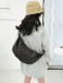 Minimalist Quilted Hobo Bag