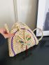 Butterfly Decor Straw Bag