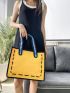 Color Block Square Bag
