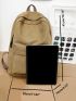 Men Letter Patch Decor Casual Daypack