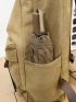 Men Letter Patch Decor Casual Daypack